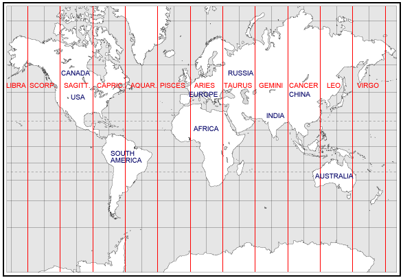 world map